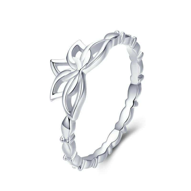 Antistressring <Br>Allians Lotusblomma (Silver)