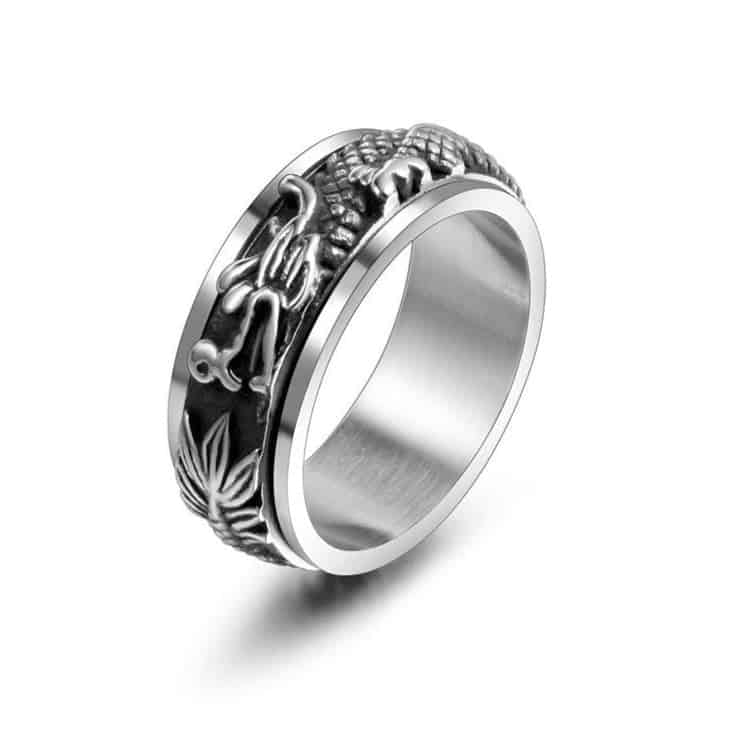 Anti-Stress Ring <Br> Drake (Silver)