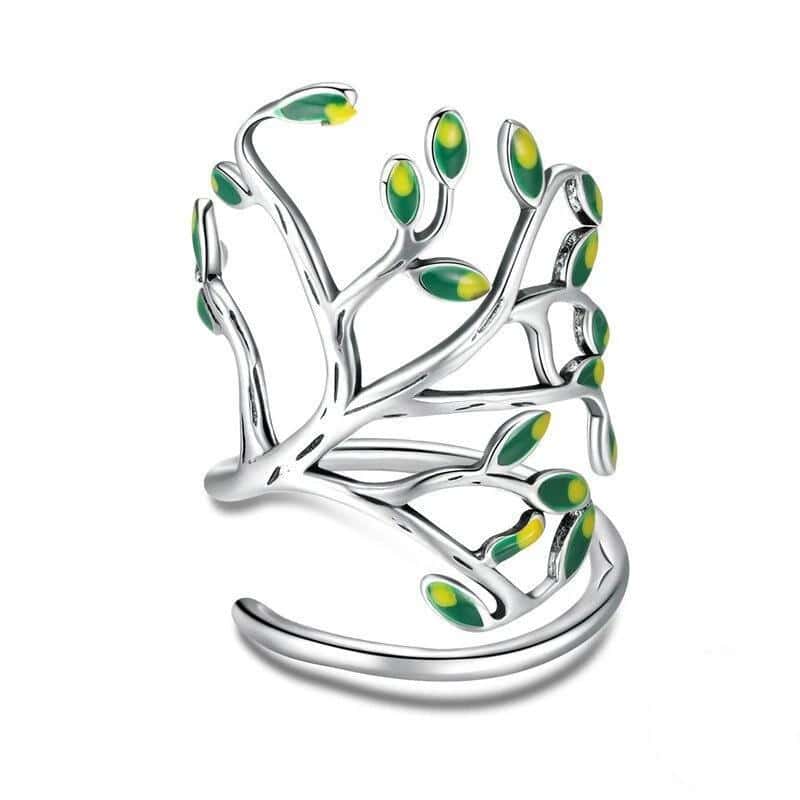 Antistressring <Br>Justerbar Livsträd (Silver)