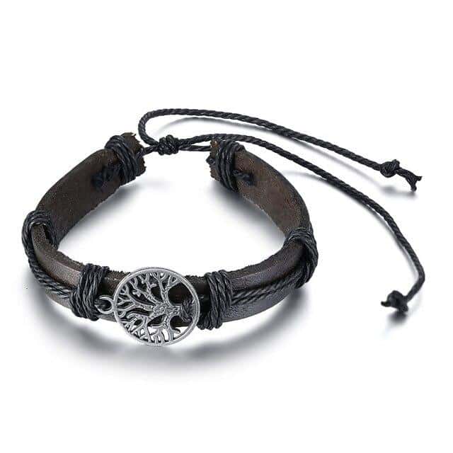 Antistressarmband <Br>Livets Träd I Läder