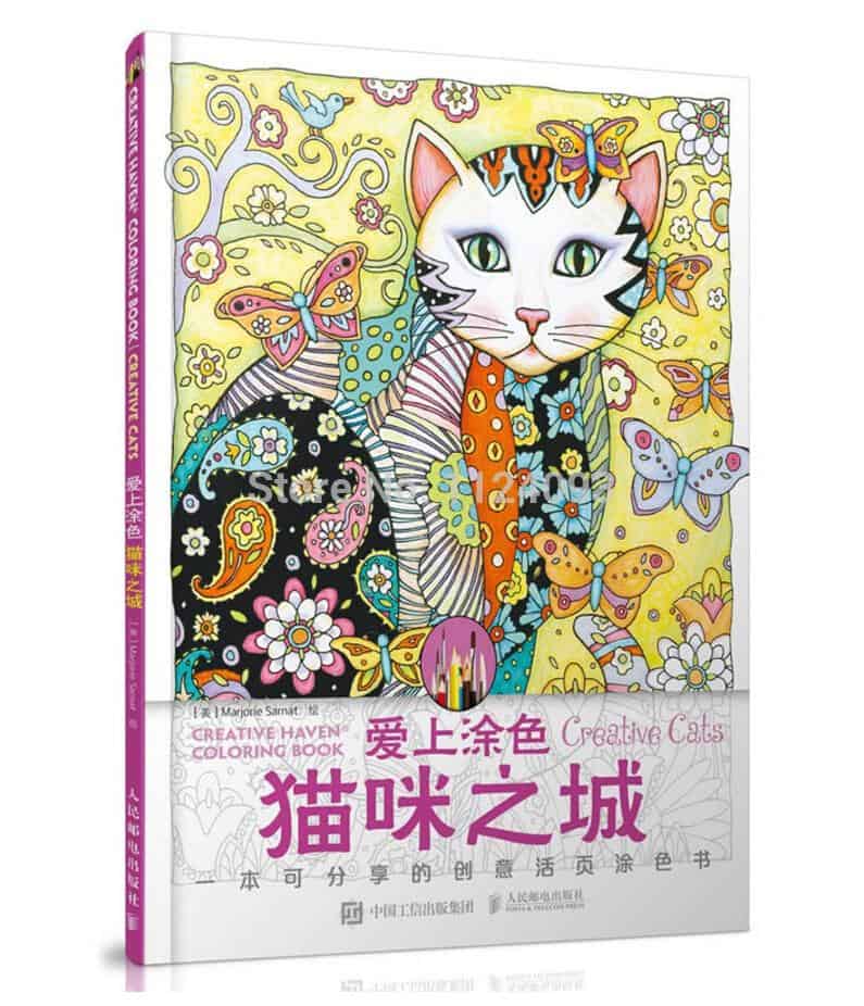 Anti-Stress Färgläggning <Br>Mandala Katt
