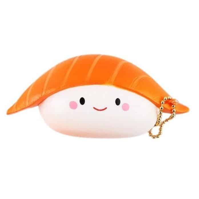 Anti-Stress Nyckelring<Br>Squishy Sushi